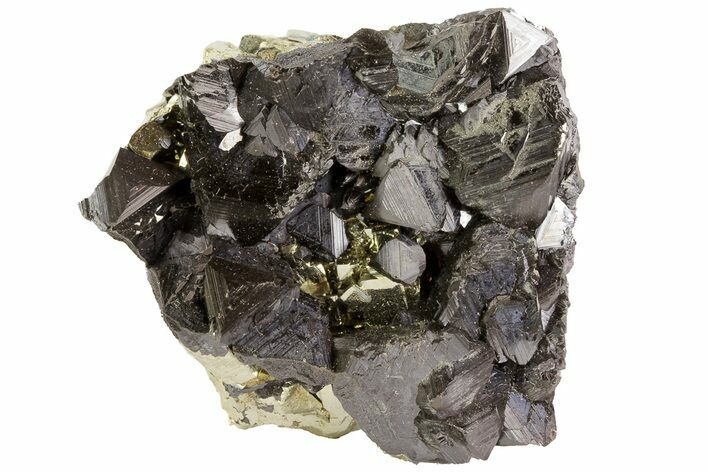 Sphalerite and Pyrite Crystal Association - Peru #72601